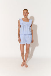 Arabella and Matilda Stripe Cotton Set (Blue)