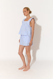 Arabella and Matilda Stripe Cotton Set (Blue)