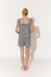 Arabella and Matilda Stripe Cotton Set (Black)