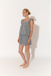 Arabella and Matilda Stripe Cotton Set (Black)