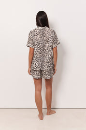 Natty and Coco Printed Gauze Short Set (Leopard)