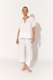 Claudia and Meredith Scallop Set (White)