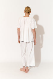 Claudia and Meredith Scallop Set (White)