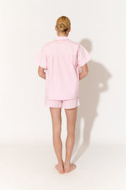 Bella and Tayla Poplin Ric Rac Set (Pink)