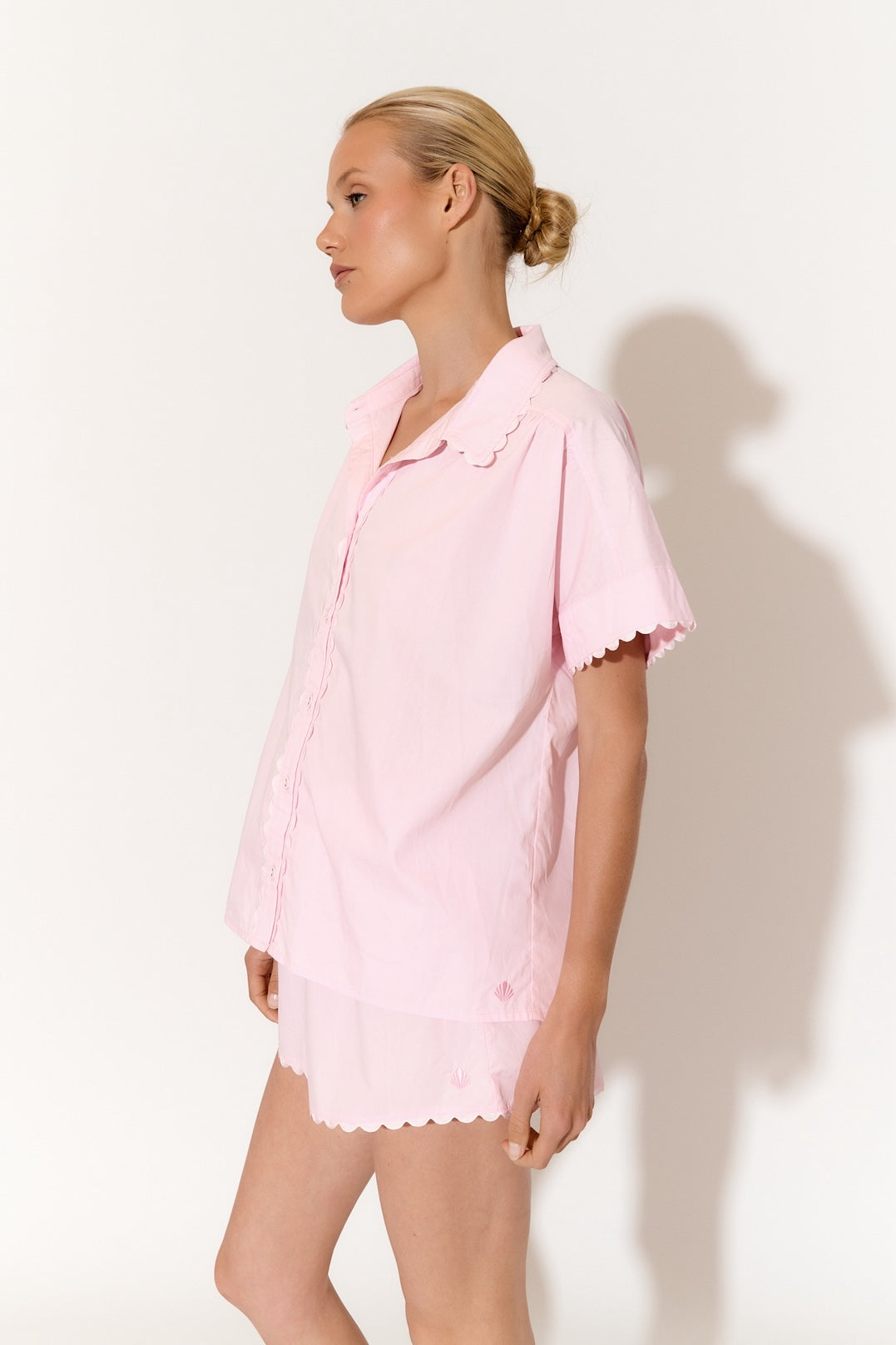 Bella and Tayla Poplin Ric Rac Set (Pink)